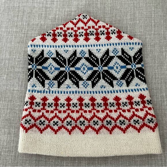 100% Pure New Wool Made in Australia via Vintage Snowflake Beanie - Picture 5 of 9